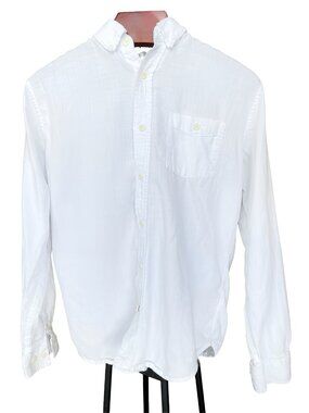 Weatherproof Vintage Country Twill Men's Shirt White Size M